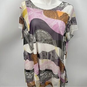 Elegant Paisley Print Blouse